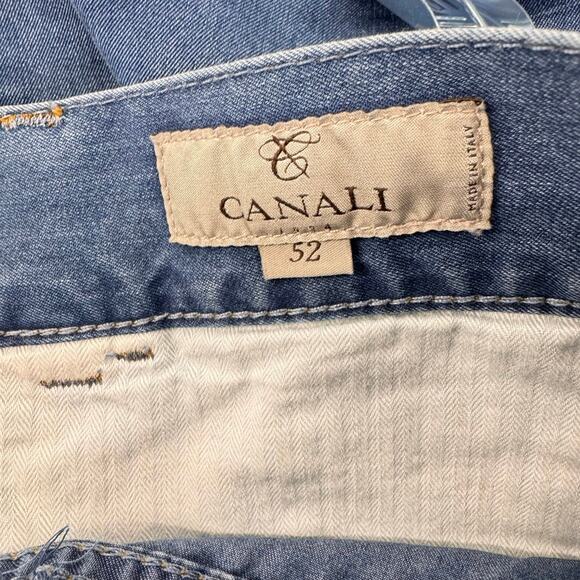 Canali Regular Fit Jeans Blue Denim Made in Italy Luxury Men’s Pants 52 classic - Picture 6 of 6